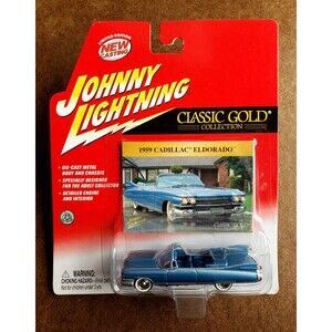 VTGJohnny Lightning 1959 CADILLAC EL DORADO Blue CLASSIC GOLD COLLECTION RR 1:64